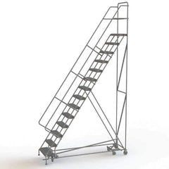 TRI-ARC - Rolling & Wall Mounted Ladders & Platforms Type: All-Directional Ladder Style: Rolling Safety Ladder - Industrial Tool & Supply