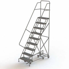 TRI-ARC - Rolling & Wall Mounted Ladders & Platforms Type: All-Directional Ladder Style: Rolling Safety Ladder - Industrial Tool & Supply