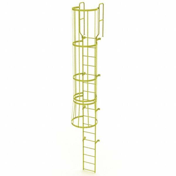 TRI-ARC - Rolling & Wall Mounted Ladders & Platforms Type: Fixed Ladder Style: Safety Cage - Industrial Tool & Supply