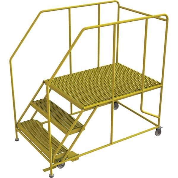 TRI-ARC - Rolling & Wall Mounted Ladders & Platforms Type: Rolling Work Platform Style: Steel Work Platform - Industrial Tool & Supply