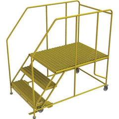 TRI-ARC - Rolling & Wall Mounted Ladders & Platforms Type: Rolling Work Platform Style: Steel Work Platform - Industrial Tool & Supply
