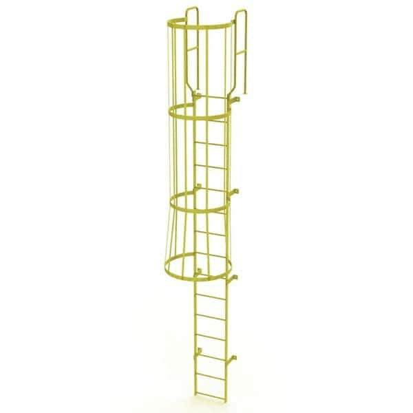 TRI-ARC - Rolling & Wall Mounted Ladders & Platforms Type: Fixed Ladder Style: Safety Cage - Industrial Tool & Supply