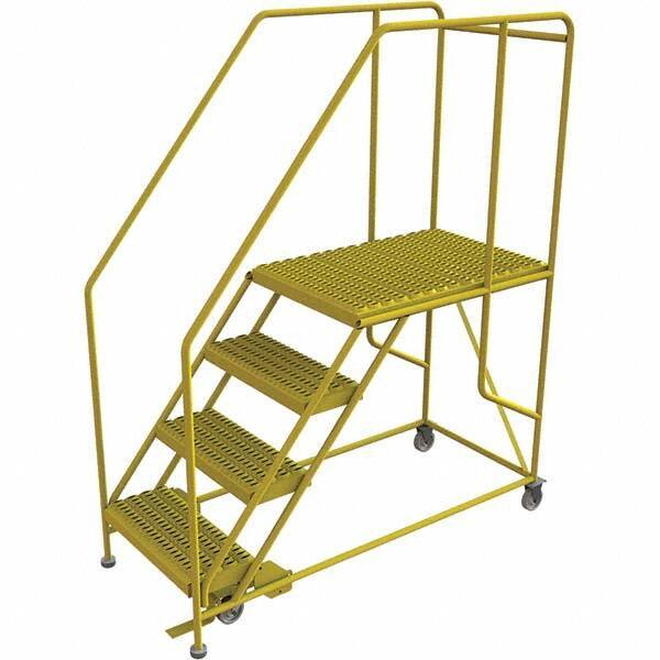 TRI-ARC - Rolling & Wall Mounted Ladders & Platforms Type: Rolling Work Platform Style: Steel Work Platform - Industrial Tool & Supply