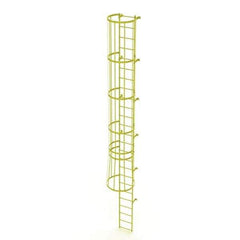 TRI-ARC - Rolling & Wall Mounted Ladders & Platforms Type: Fixed Ladder Style: Safety Cage - Industrial Tool & Supply