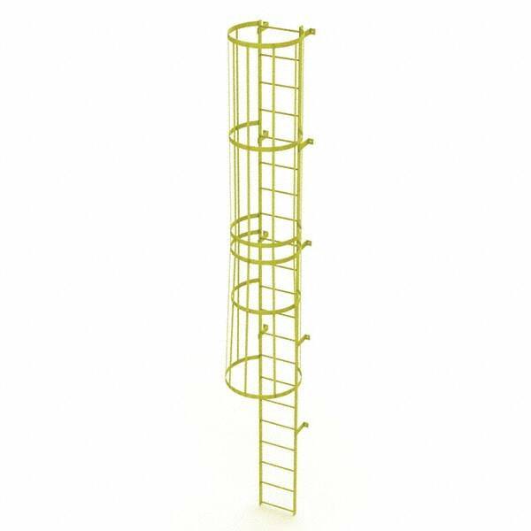 TRI-ARC - Rolling & Wall Mounted Ladders & Platforms Type: Fixed Ladder Style: Safety Cage - Industrial Tool & Supply