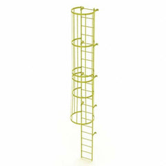 TRI-ARC - Rolling & Wall Mounted Ladders & Platforms Type: Fixed Ladder Style: Safety Cage - Industrial Tool & Supply
