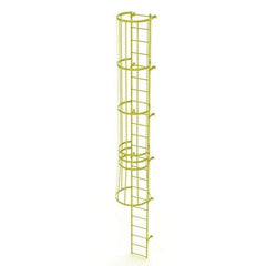 TRI-ARC - Rolling & Wall Mounted Ladders & Platforms Type: Fixed Ladder Style: Safety Cage - Industrial Tool & Supply