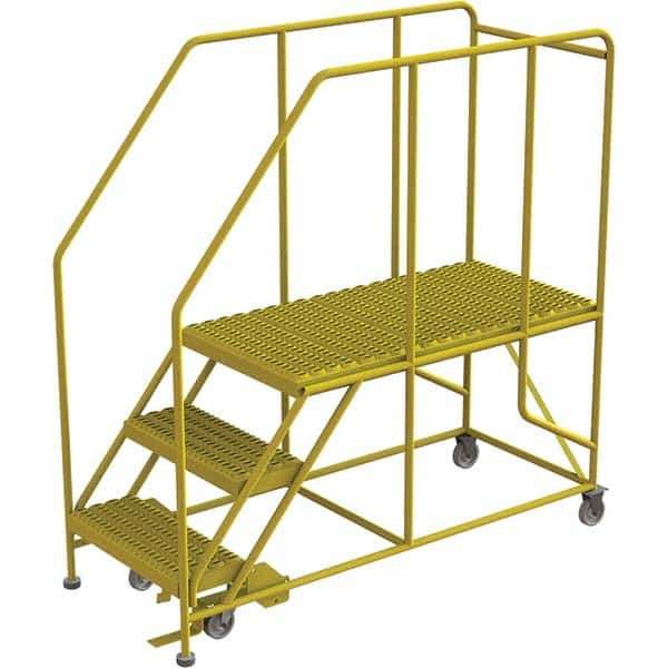 TRI-ARC - Rolling & Wall Mounted Ladders & Platforms Type: Rolling Work Platform Style: Steel Work Platform - Industrial Tool & Supply