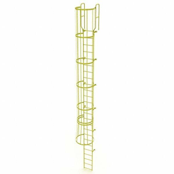 TRI-ARC - Rolling & Wall Mounted Ladders & Platforms Type: Fixed Ladder Style: Safety Cage - Industrial Tool & Supply