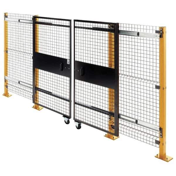 Husky - 6' Wide x 6' High, Double Sliding Door for Temporary Structures - Industrial Tool & Supply