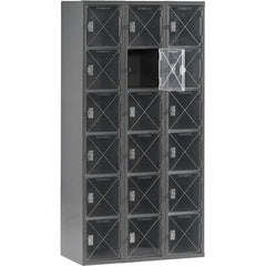 Tennsco - 18 Door, 6 Tier, Welded Locker - Industrial Tool & Supply