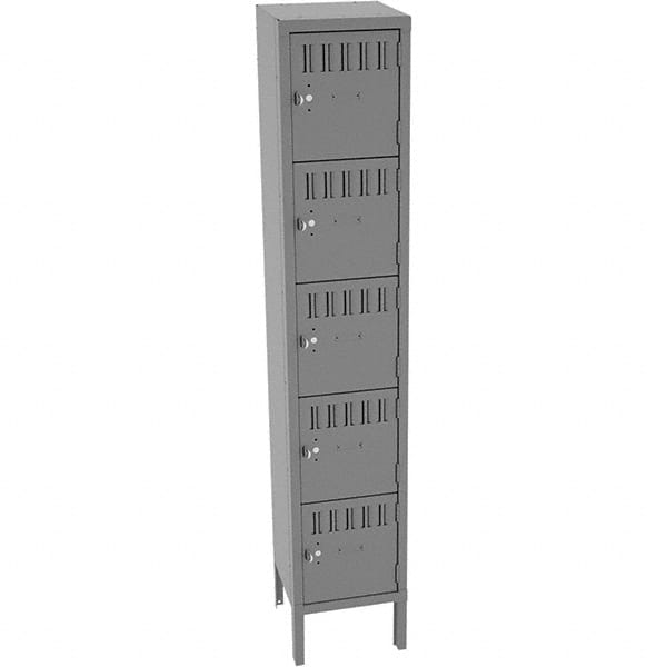 Tennsco - 5 Door, 5 Tier, Welded Locker - Industrial Tool & Supply