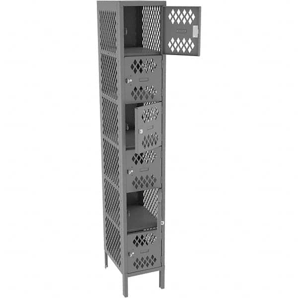 Tennsco - 6 Door, 6 Tier, Welded Locker - Industrial Tool & Supply