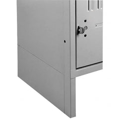 Tennsco - 1/2" Wide x 6" High x 18" Deep, Locker Closed Side Base - Industrial Tool & Supply