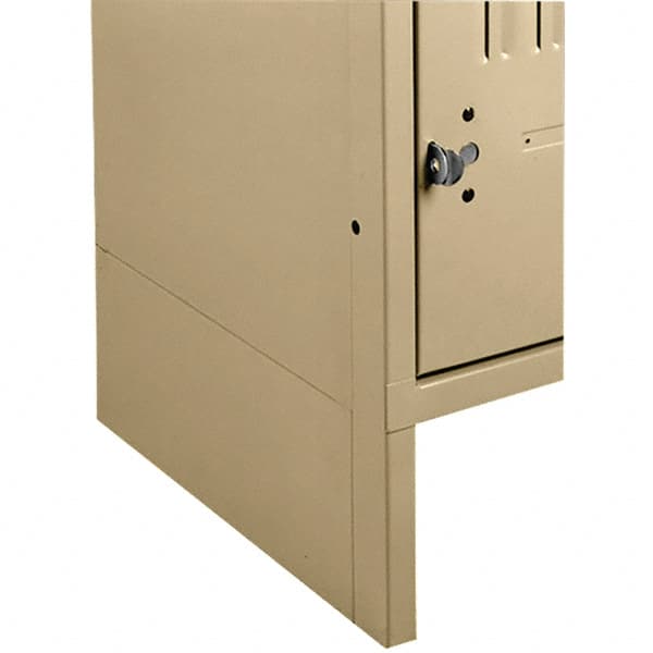 Tennsco - 1/2" Wide x 6" High x 12" Deep, Locker Closed Side Base - Industrial Tool & Supply