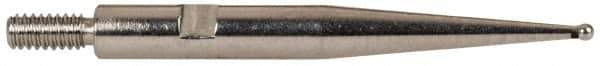 INTERAPID - 0.031" Ball Diam, Steel, Ball Test Indicator Contact Point - 0.812" Contact Point Length, Use with Brown & Sharpe 310-3, 311-3, 310-b-3, 311-bn-3, 312-3 & 312-4 INTERAPID 312 Dial Test Indicators - Industrial Tool & Supply