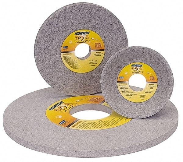 Norton - 10" Diam x 2" Hole x 1" Thick, I Hardness, 46 Grit Surface Grinding Wheel - Aluminum Oxide, Type 1, Coarse Grade, 2,485 Max RPM, Vitrified Bond, No Recess - Industrial Tool & Supply