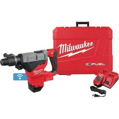 Milwaukee Tool - 18 Volt 1-3/4" SDS Max Chuck Cordless Rotary Hammer - 2900 BPM, 380 RPM, Reversible - Industrial Tool & Supply