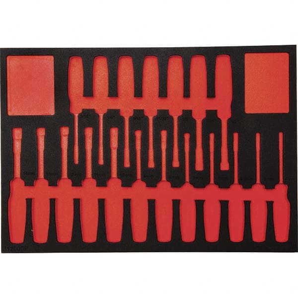 Proto - Tool Box Case & Cabinet Inserts Type: Foam Insert For Use With: J12000 - Industrial Tool & Supply