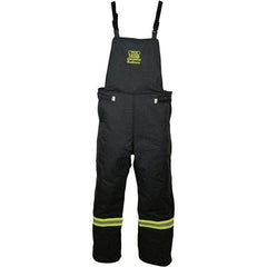 Oberon - Size 2XL, Black, Zippered with Flap, Arc Flash Bib Overall - 50" Chest, Aramid - Industrial Tool & Supply