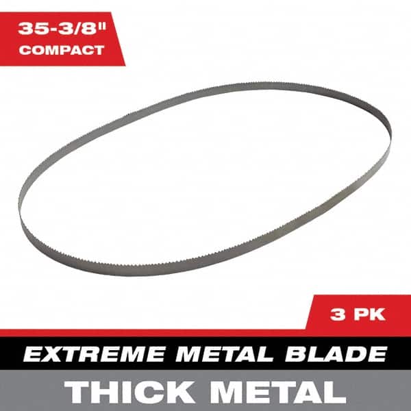 Milwaukee Tool - 2' 11-3/8" x 0.8" x 0.02" 8-10 TPI Bi-Metal Portable Band Saw Blade - Industrial Tool & Supply