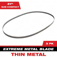 Milwaukee Tool - 27" x 0.8" x 0.02" 12-14 TPI Bi-Metal Portable Band Saw Blade - Industrial Tool & Supply