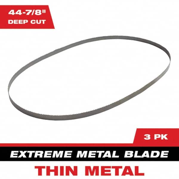 Milwaukee Tool - 44-7/8" x 0.8" x 0.02" 12-14 TPI Bi-Metal Portable Band Saw Blade - Industrial Tool & Supply