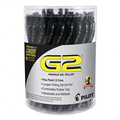 Pilot - Pens & Pencils Type: Gel Roller Ball Pen Color: Black - Industrial Tool & Supply