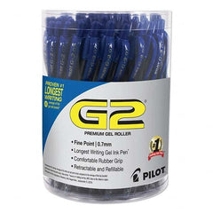 Pilot - Pens & Pencils Type: Gel Roller Ball Pen Color: Blue - Industrial Tool & Supply