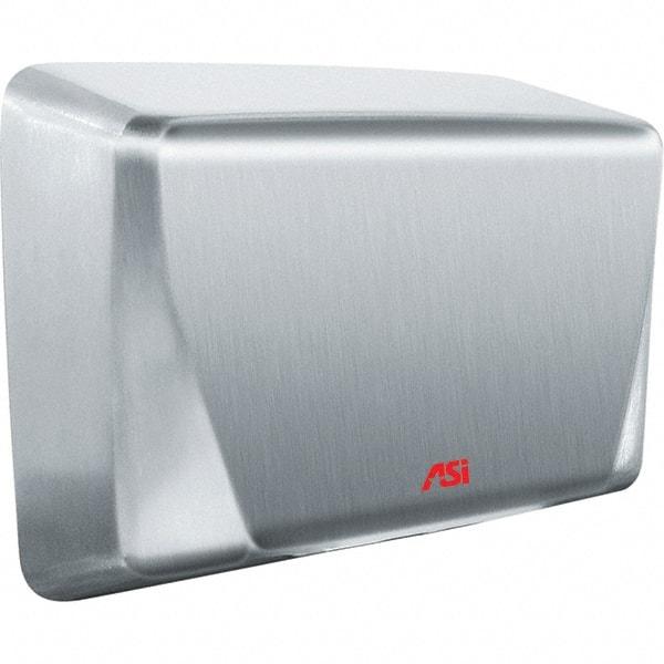 ASI-American Specialties, Inc. - 1000 Watt Satin Stainless Steel Finish Electric Hand Dryer - 115-120 Volts, 10.4 Amps, 10-5/8" Wide x 8-15/32" High x 4" Deep - Industrial Tool & Supply