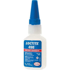 Loctite - 1 oz Bottle Clear Instant Adhesive - 498 SUPERBONDER 1OZ LOCTITE SPDBNDER ADHS - Industrial Tool & Supply