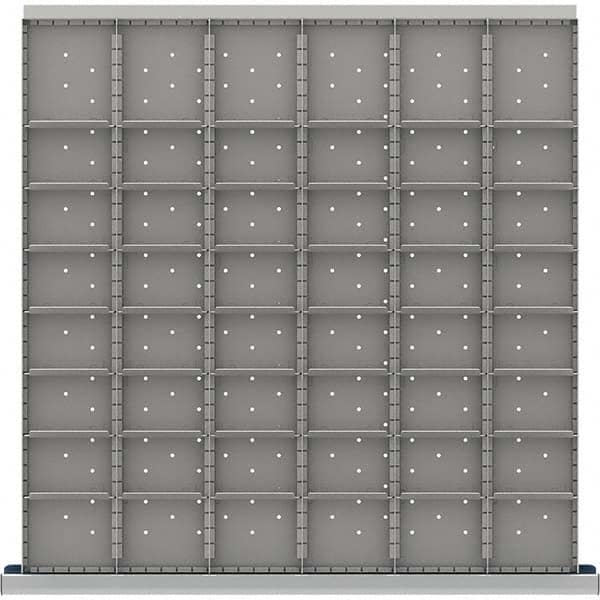 LISTA - 48-Compartment Drawer Divider Layout for 3.15" High Drawers - Industrial Tool & Supply