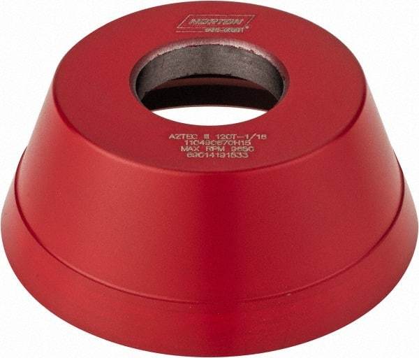 Norton - 3-3/4" Diam, 1-1/4" Hole Size, 1-1/2" Overall Thickness, 120 Grit, Type 11 Tool & Cutter Grinding Wheel - Fine Grade, CBN, Resinoid Bond - Industrial Tool & Supply