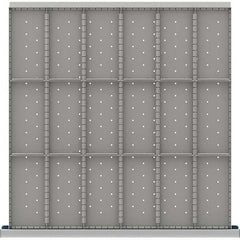 LISTA - 18-Compartment Drawer Divider Layout for 3.15" High Drawers - Industrial Tool & Supply