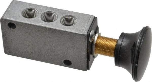 Mead - 4 Way Control Light Touch Valve - Palm Actuator - Industrial Tool & Supply