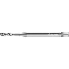 Walter-Prototyp - #4-40 UNC 2 Flute 2B Semi-Bottoming Spiral Flute Tap - High Speed Steel, Bright Finish, 56mm OAL, Right Hand Flute, Right Hand Thread - Exact Industrial Supply