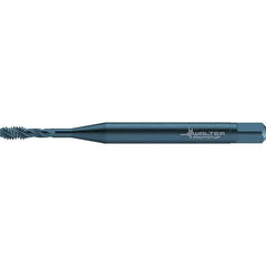 Walter-Prototyp - #2-56 UNC 3 Flute 2B/3B Semi-Bottoming Spiral Flute Tap - High Speed Steel, Oxide Finish, 45mm OAL, Right Hand Flute, Right Hand Thread, Series TC117 - Exact Industrial Supply