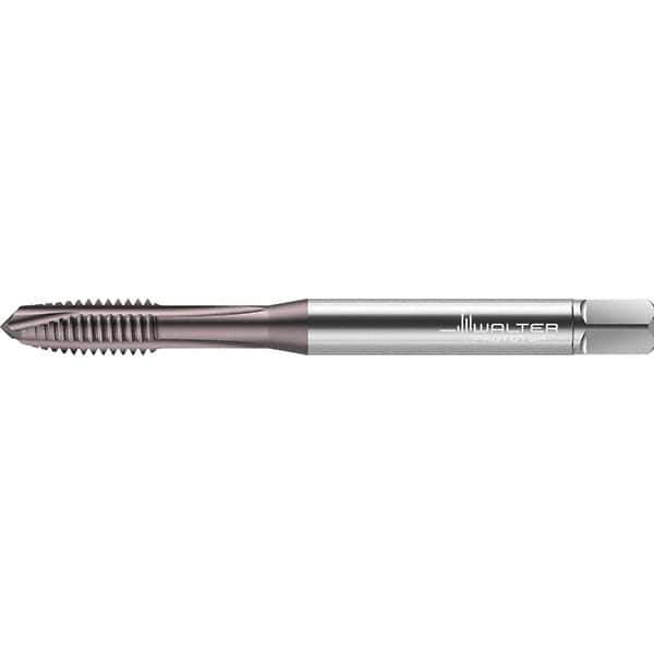 Walter-Prototyp - #6-40 UNF 2 Flute 2B Plug Spiral Point Tap - High Speed Steel, TiAlN Finish, Right Hand Thread, Series TC217 - Exact Industrial Supply