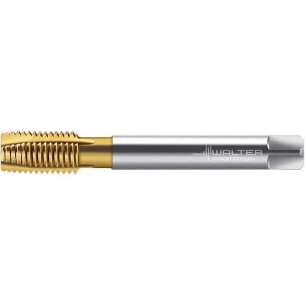 Walter-Prototyp - 3/4-10 UNC 4 Flute 2B Plug Spiral Point Tap - High Speed Steel, TiN Finish, Right Hand Thread, Series TC216 - Exact Industrial Supply