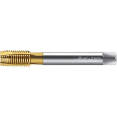 Walter-Prototyp - 3/4-10 UNC 4 Flute 2B Plug Spiral Point Tap - High Speed Steel, TiN Finish, Right Hand Thread, Series TC216 - Exact Industrial Supply