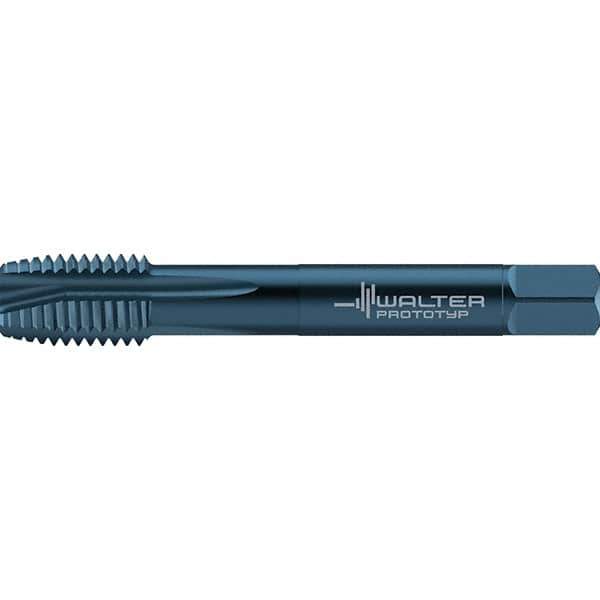 Walter-Prototyp - 7/16-14 UNC 3 Flute 2B Plug Spiral Point Tap - High Speed Steel, Oxide Finish, Right Hand Thread, Series TC217 - Exact Industrial Supply