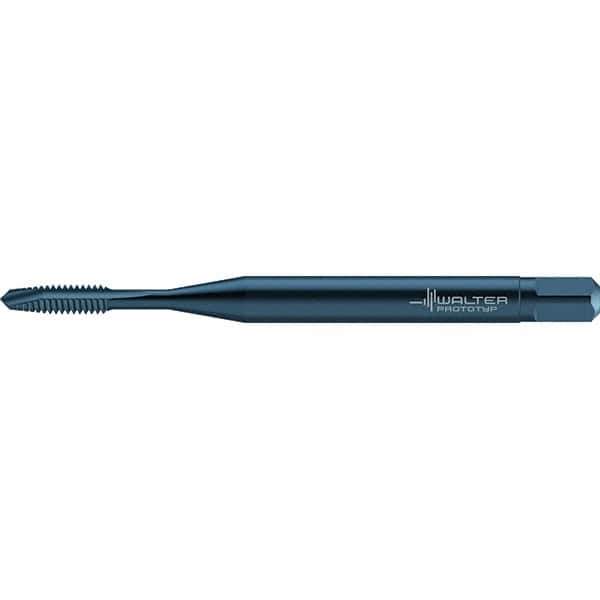 Walter-Prototyp - #4-40 UNC 2 Flute 2B Plug Spiral Point Tap - High Speed Steel, Oxide Finish, Right Hand Thread, Series TC217 - Exact Industrial Supply