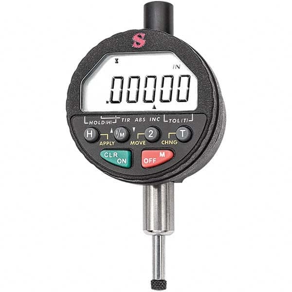 Starrett - Electronic Test Indicators Resolution (Decimal Inch): 0.00005 Minimum Measurement (Decimal Inch): 0.0000 - Industrial Tool & Supply