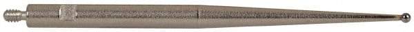 TESA Brown & Sharpe - 1mm Ball Diam, Carbide, Ball Test Indicator Contact Point - 1-7/16" Contact Point Length, Use with Brown & Sharpe BesTest 599 Series - Industrial Tool & Supply