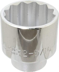 Proto - 2-9/16", 1" Drive, Standard Hand Socket - 12 Points, 4-1/8" OAL - Industrial Tool & Supply