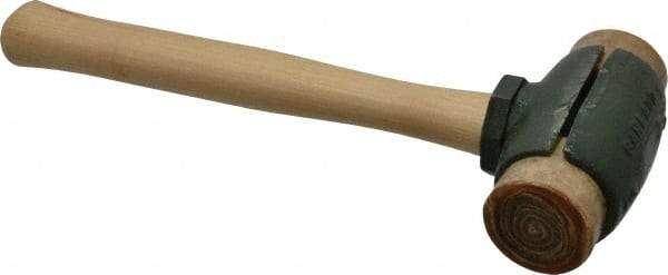 Garland - 2-3/4 Lb Head 1-3/4" Face Rawhide Split Head Hammer - 12-3/4" OAL, Wood Handle - Industrial Tool & Supply
