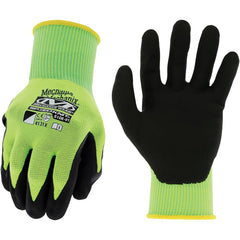 Mechanix Wear - Size M (8) Nitrile Coated Nylon High Visibility Work Gloves - Industrial Tool & Supply