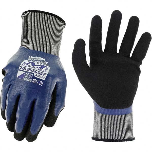 Mechanix Wear - Size 2XL (11) Nitrile Coated Nylon Waterproof & Cut Resistant Work Gloves - Industrial Tool & Supply