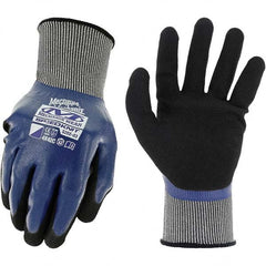 Mechanix Wear - Size L (9) Nitrile Coated Nylon Waterproof & Cut Resistant Work Gloves - Industrial Tool & Supply