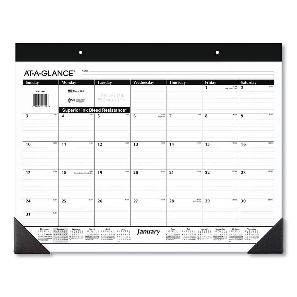 AT-A-GLANCE - Note Pads, Writing Pads & Notebooks Writing Pads & Notebook Type: Desk Pad Size: 22 x 17 - Industrial Tool & Supply
